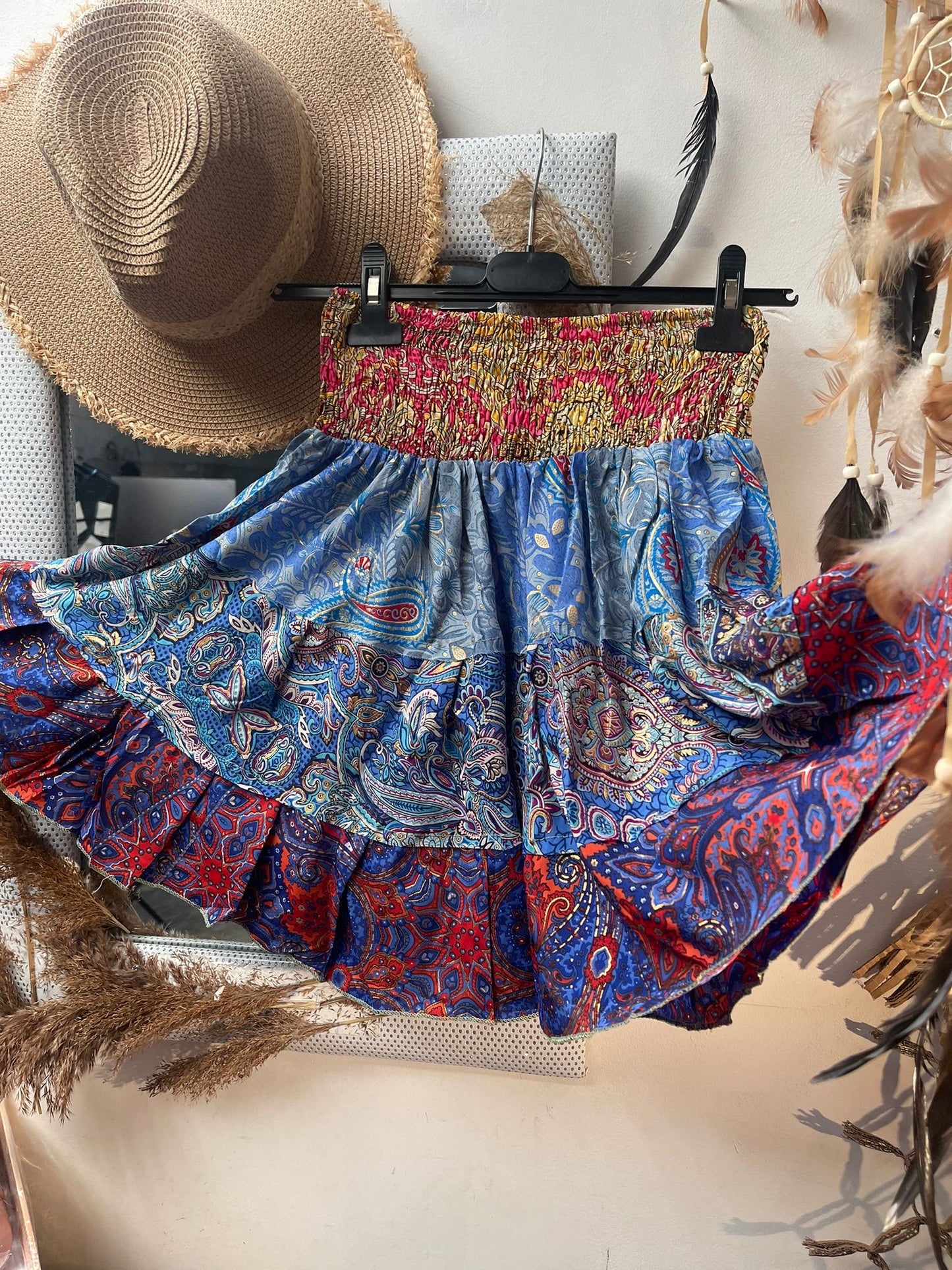 BLOUSE /JUPE MULTI SOIE