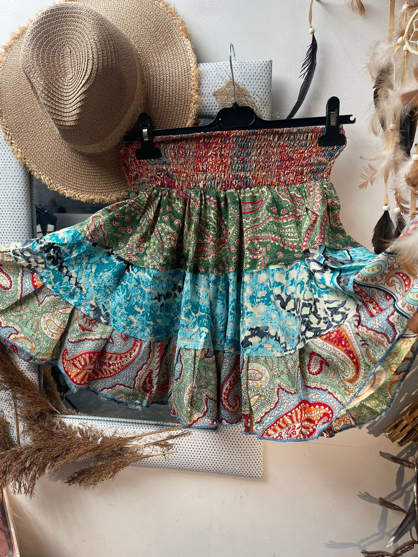 BLOUSE /JUPE MULTI SOIE