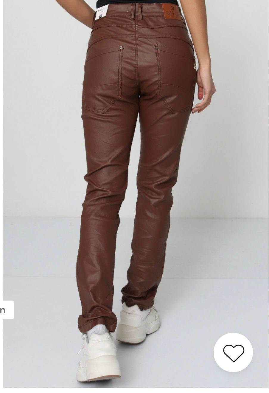 pantalon simili karo choco