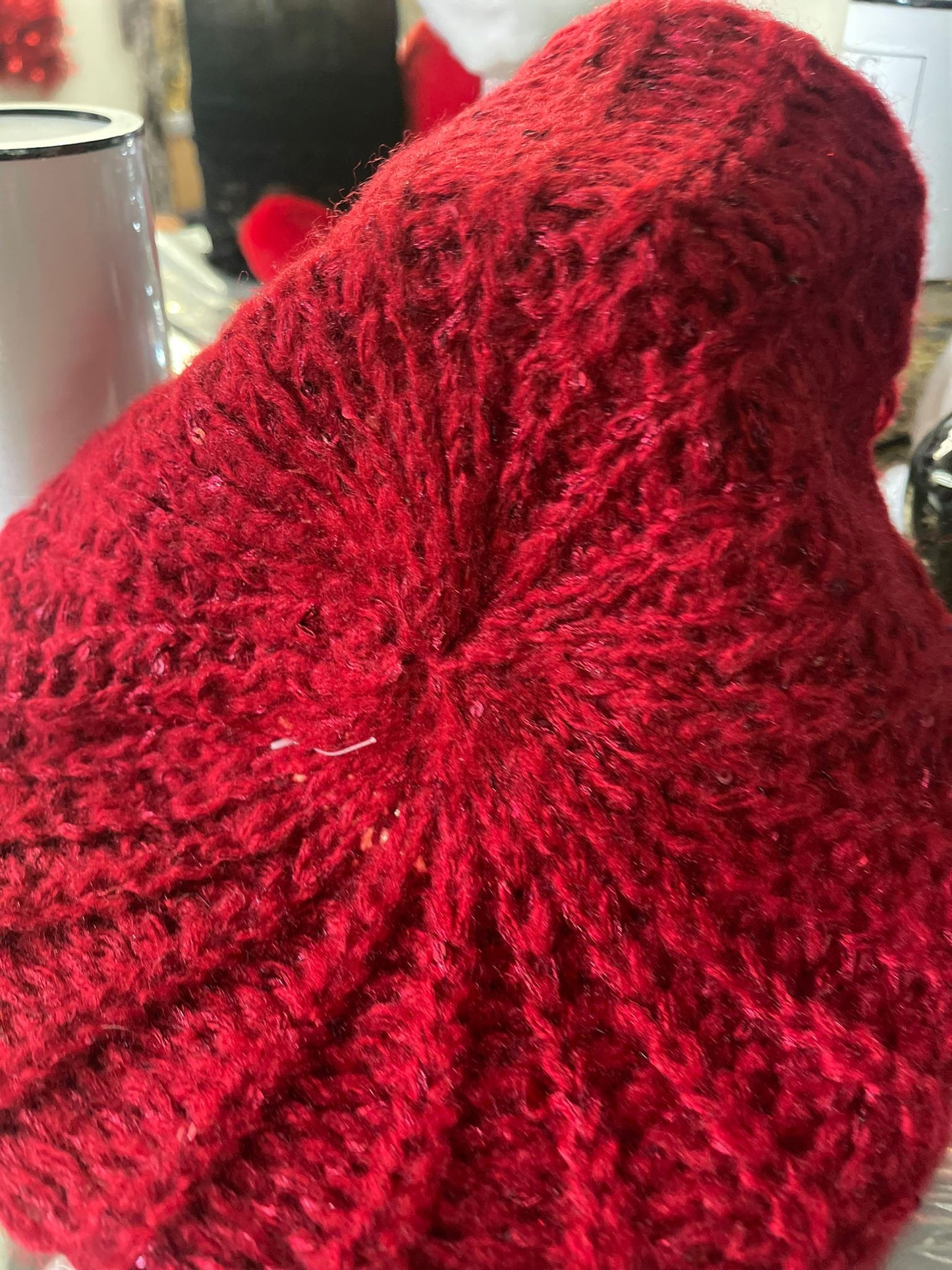BONNET BÉRET TRICOT SEQUINS