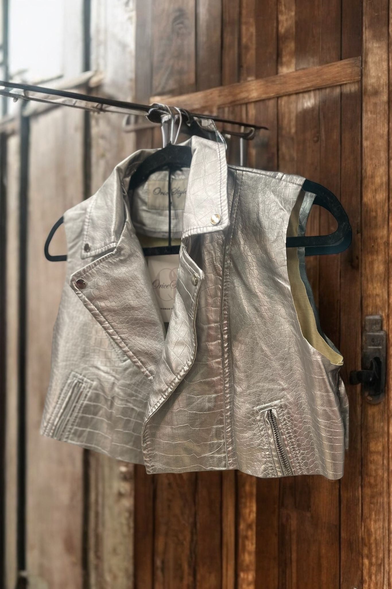 VESTE PERFECTO MÉTAL destroy courte