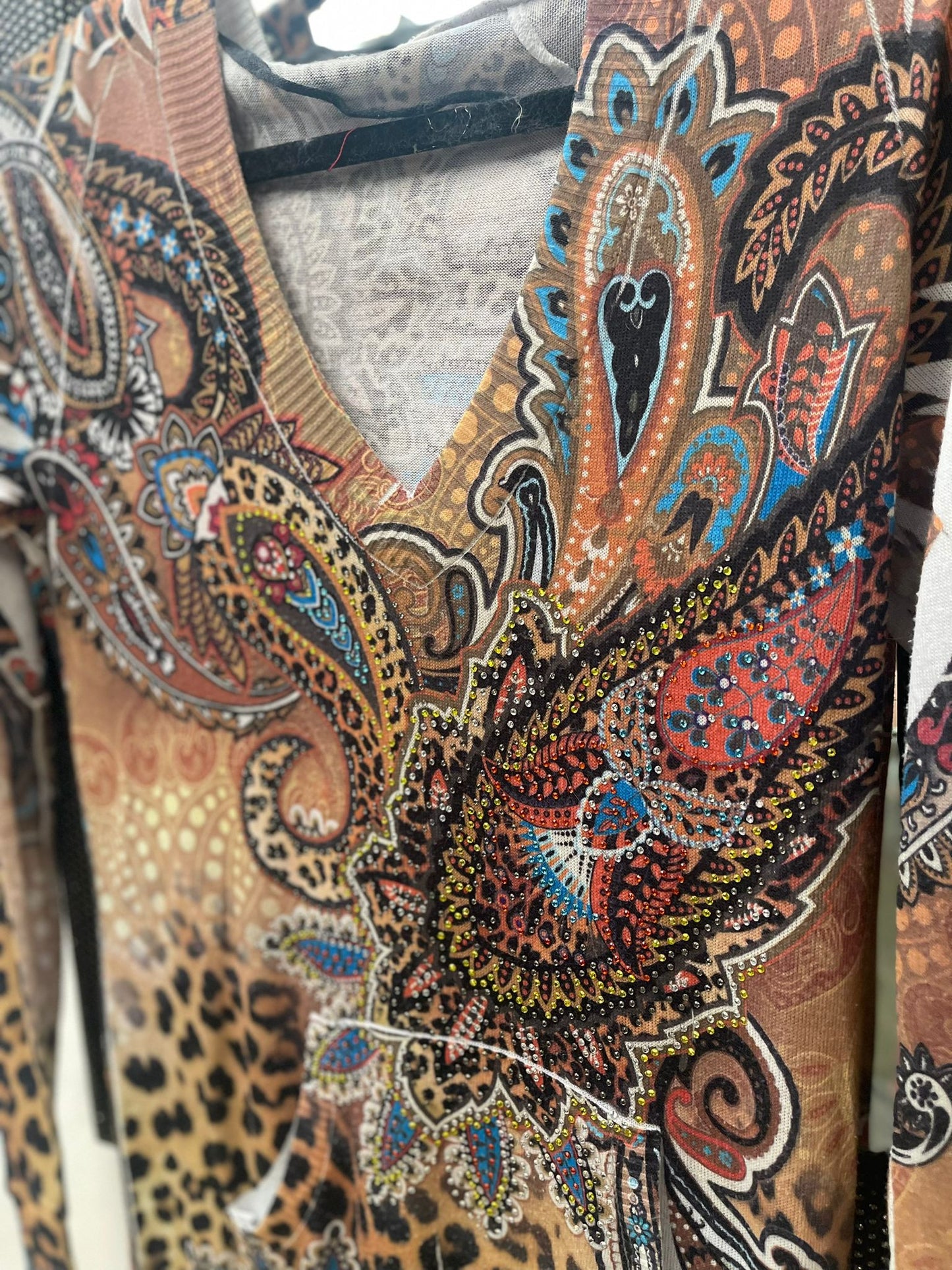 pull tunique fin indian