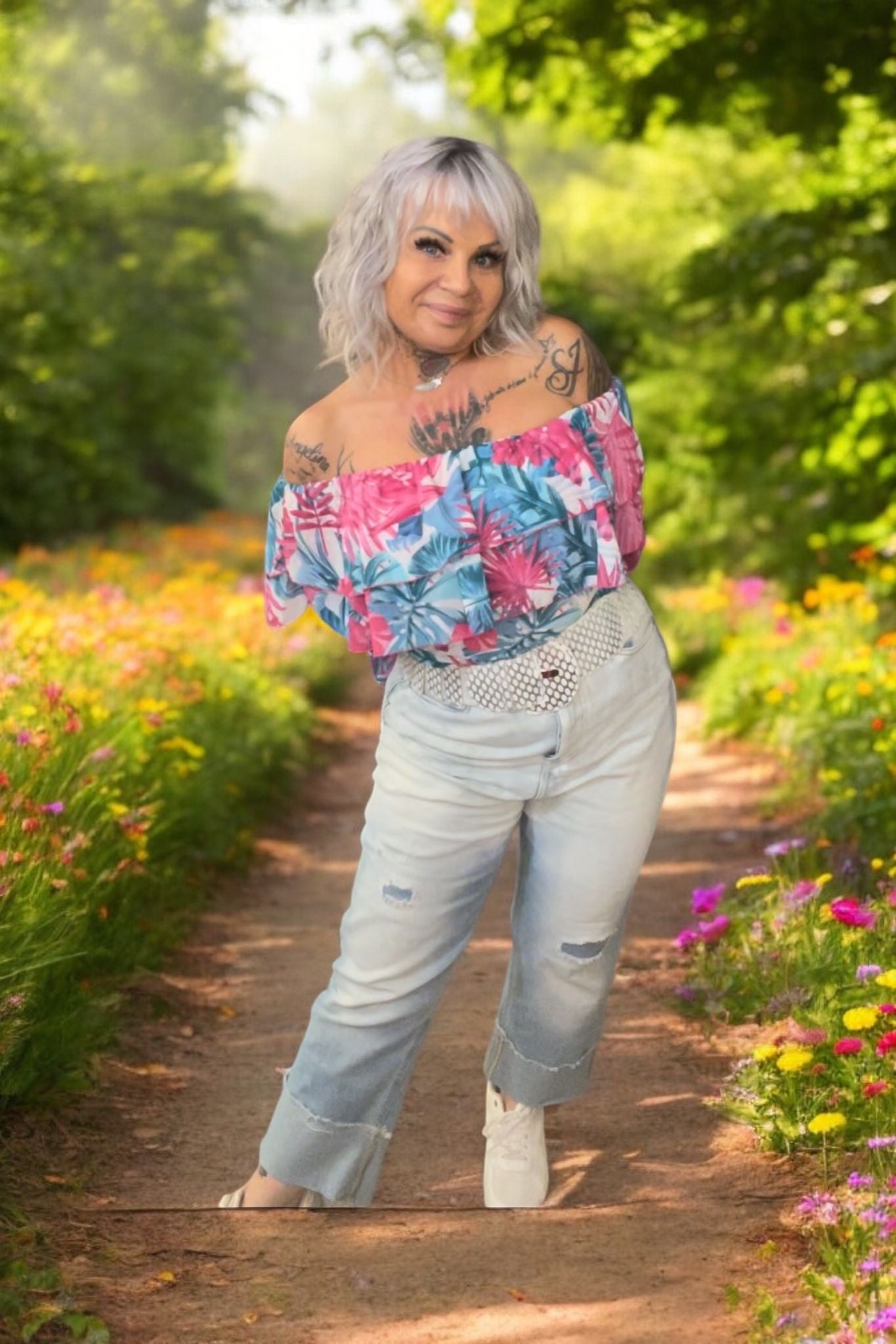 blouse fleurie
