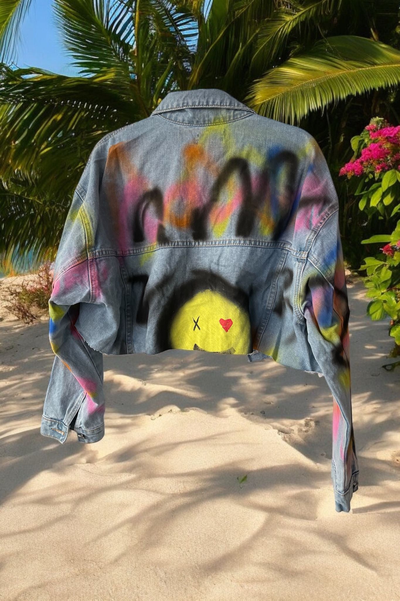 veste jeans colors oversize