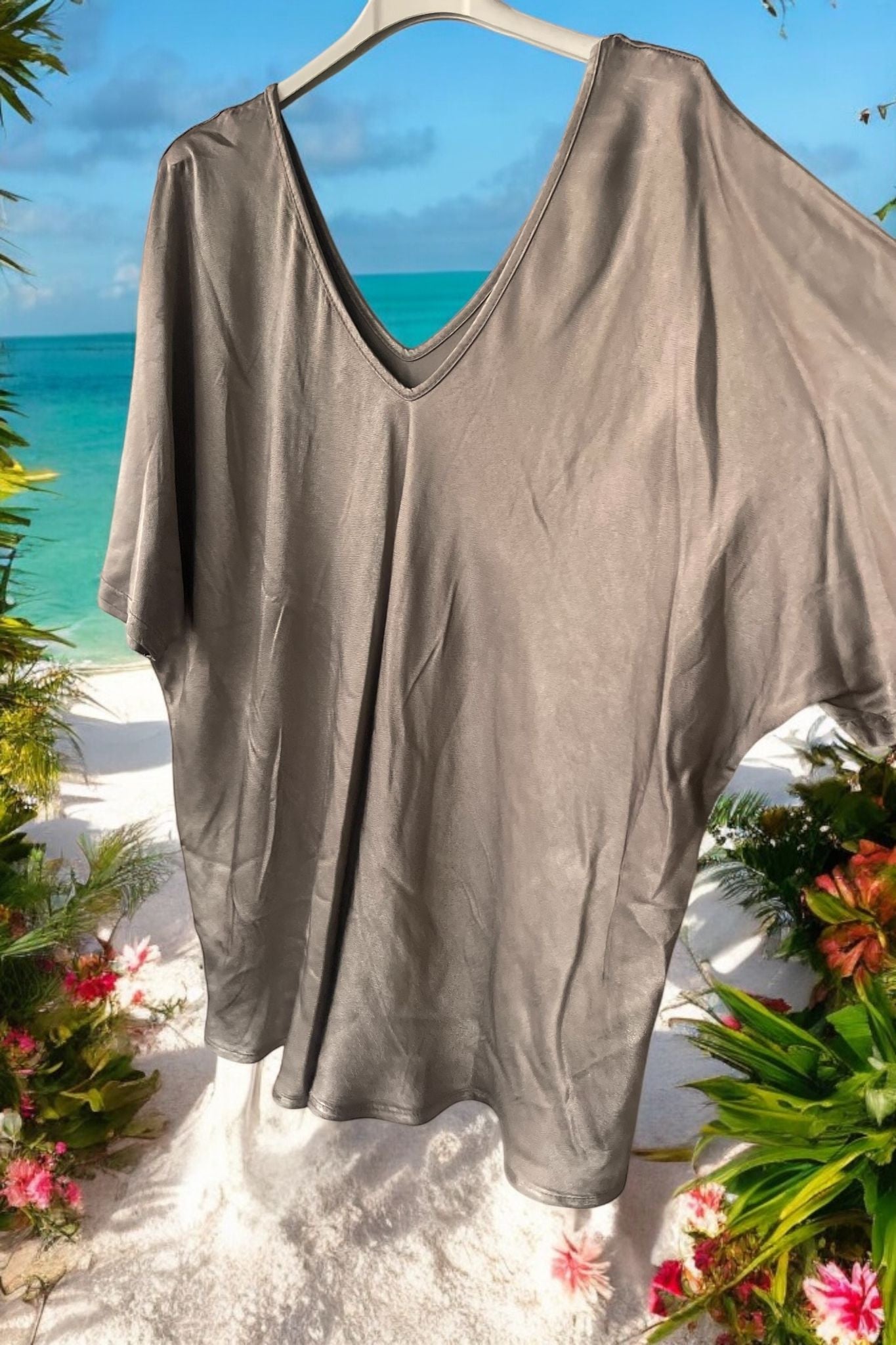 blouse satinée