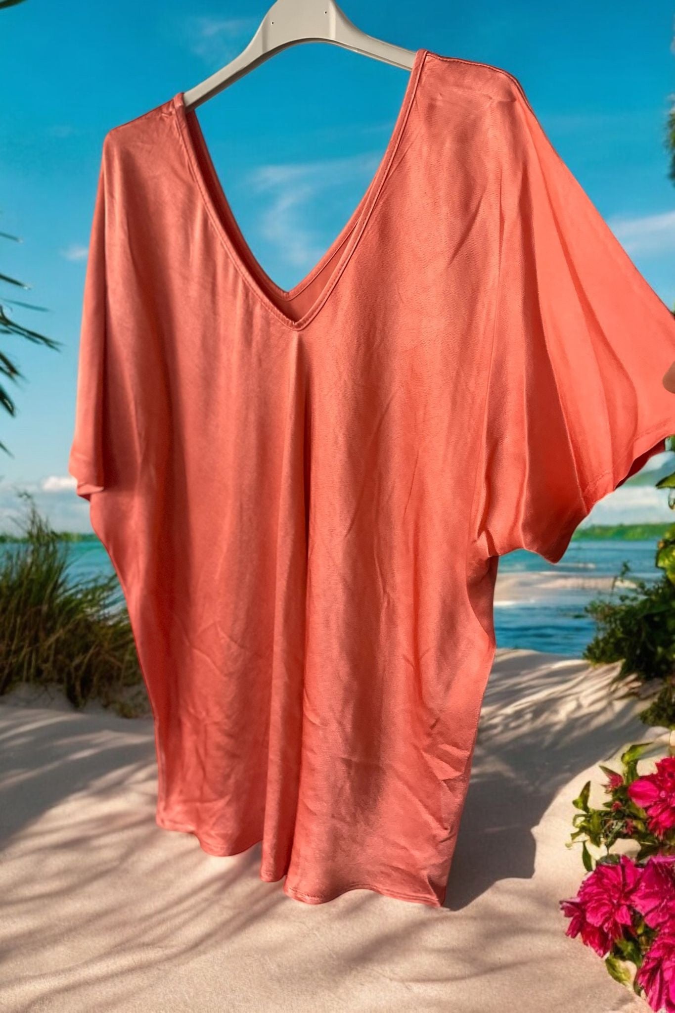 blouse satinée