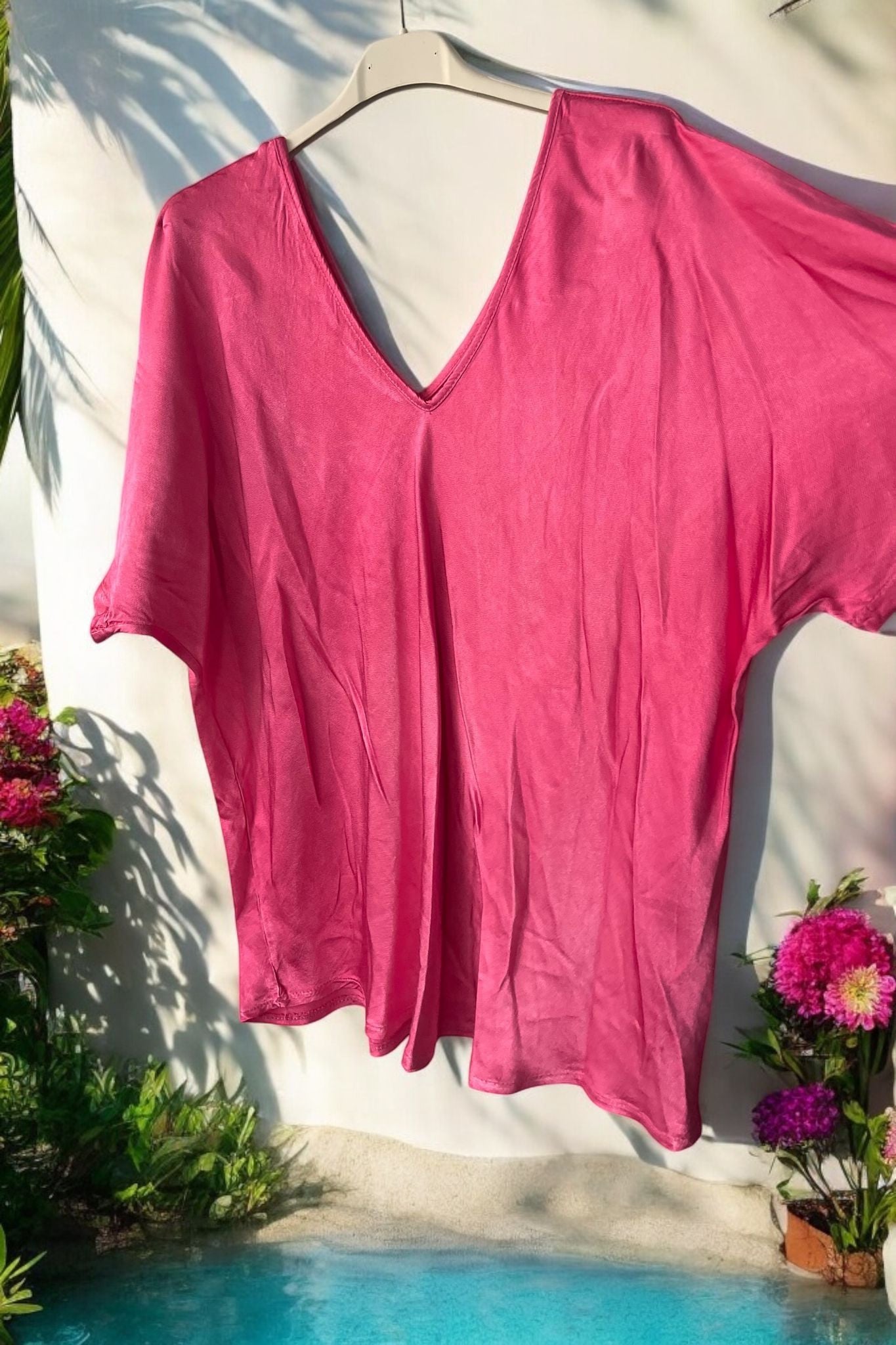 blouse satinée
