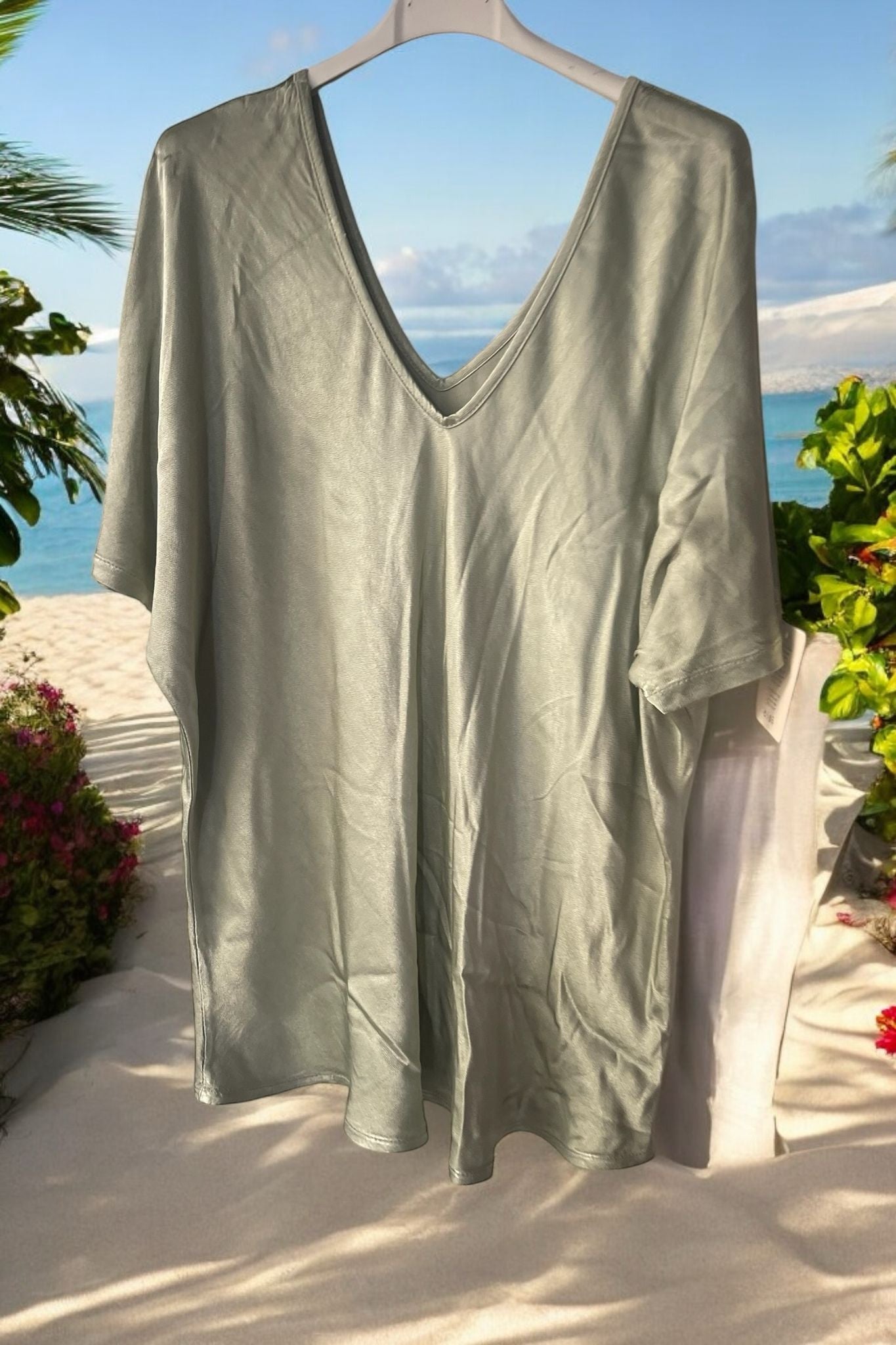 blouse satinée
