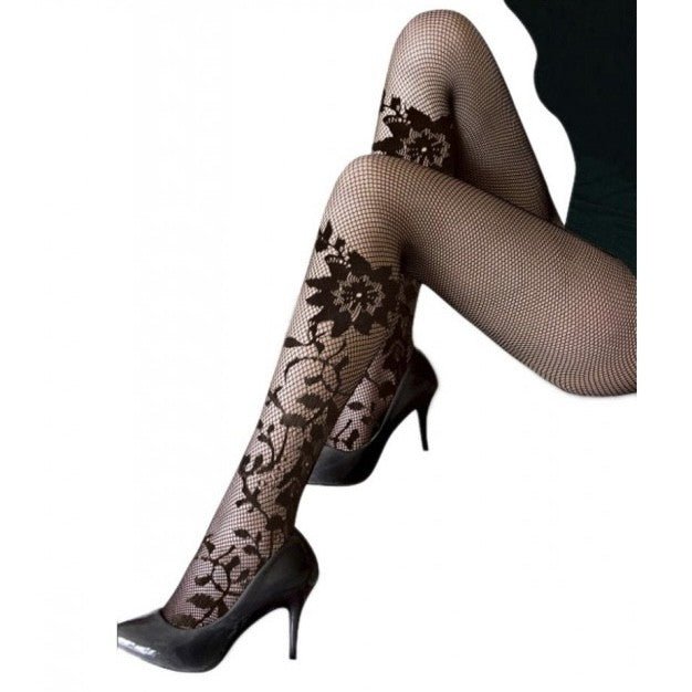 BAS COLLANT SNOW ROSE - L'autre mode