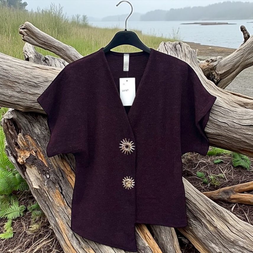 blouse gilet en décalé - L'autre mode