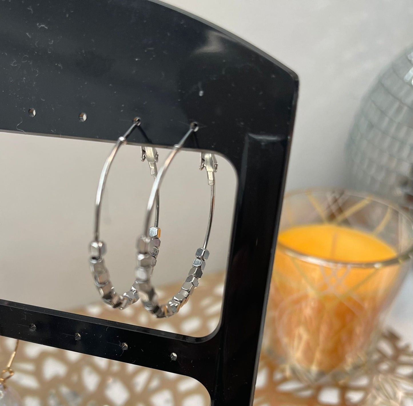 BOUCLES D’OREILLES CRÉOLES FACETTES - L'autre mode