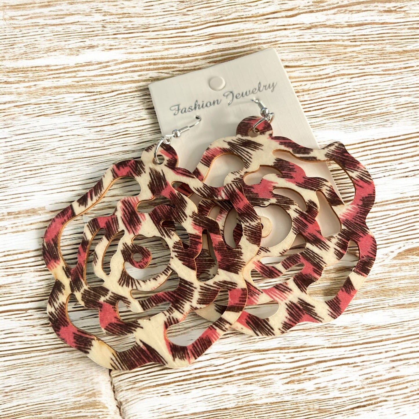 boucles d'oreilles en bois fin - L'autre mode