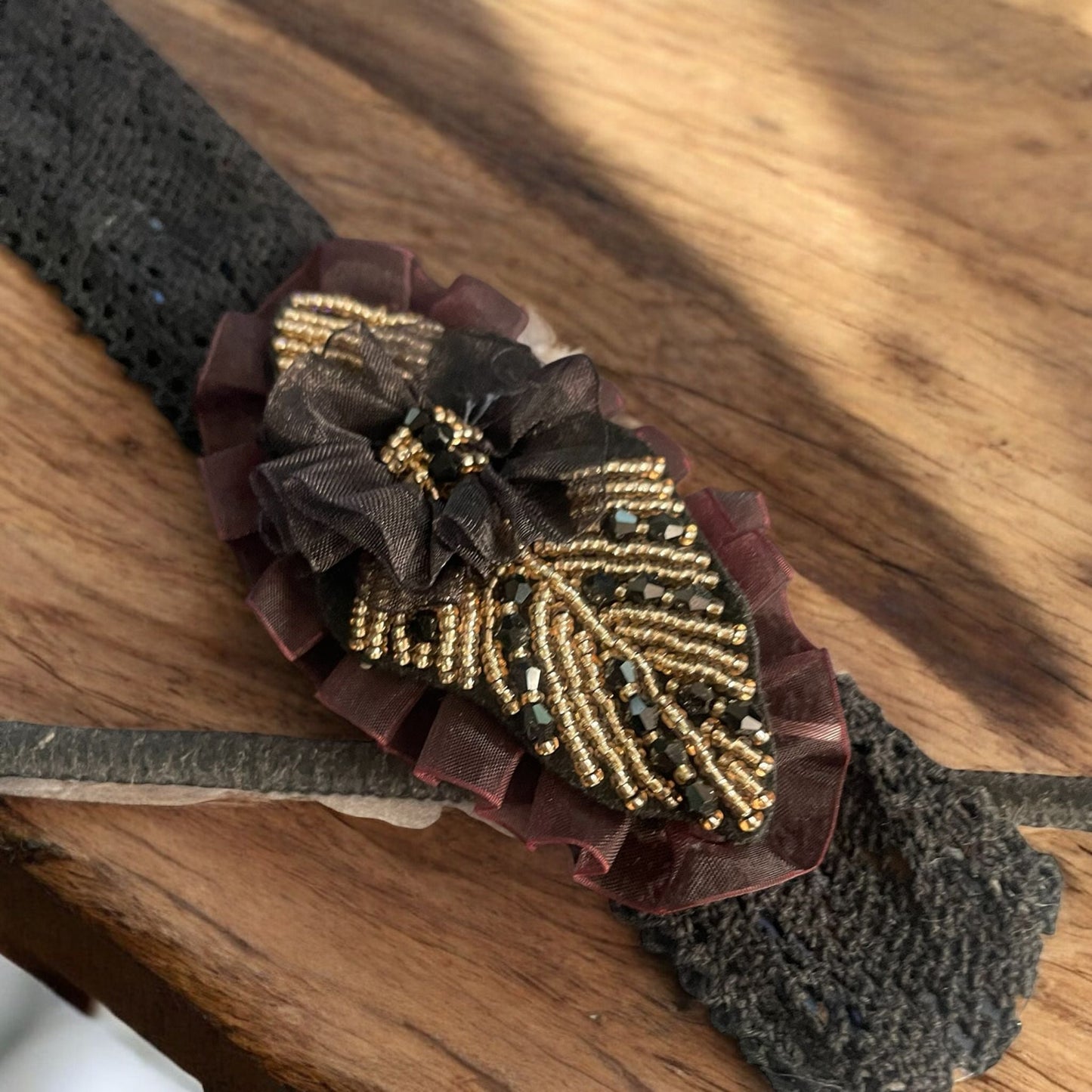 bracelet clap velours multi positions - L'autre mode