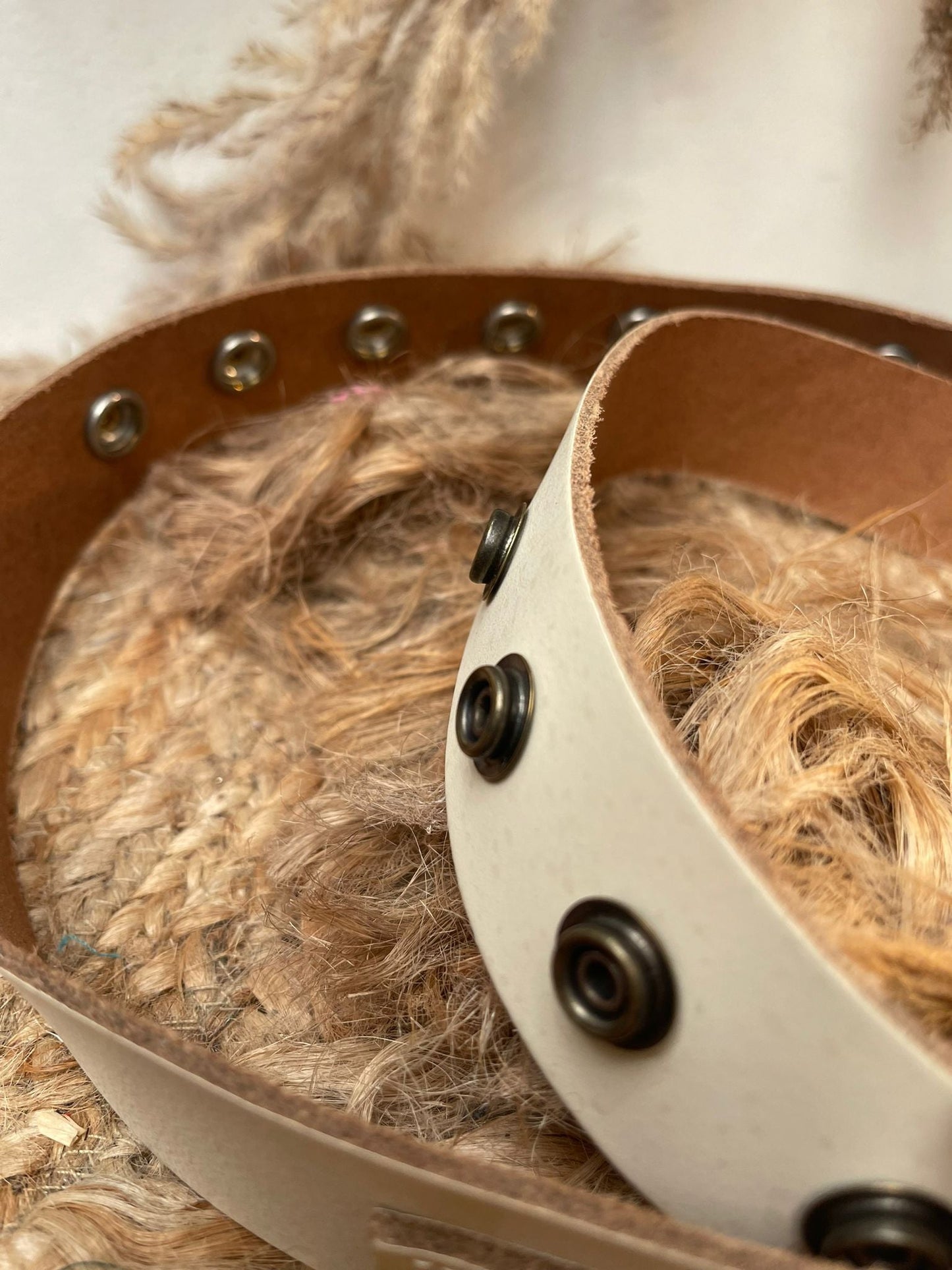 CEINTURE GROSSE CHAÎNE EN CUIR - L'autre mode
