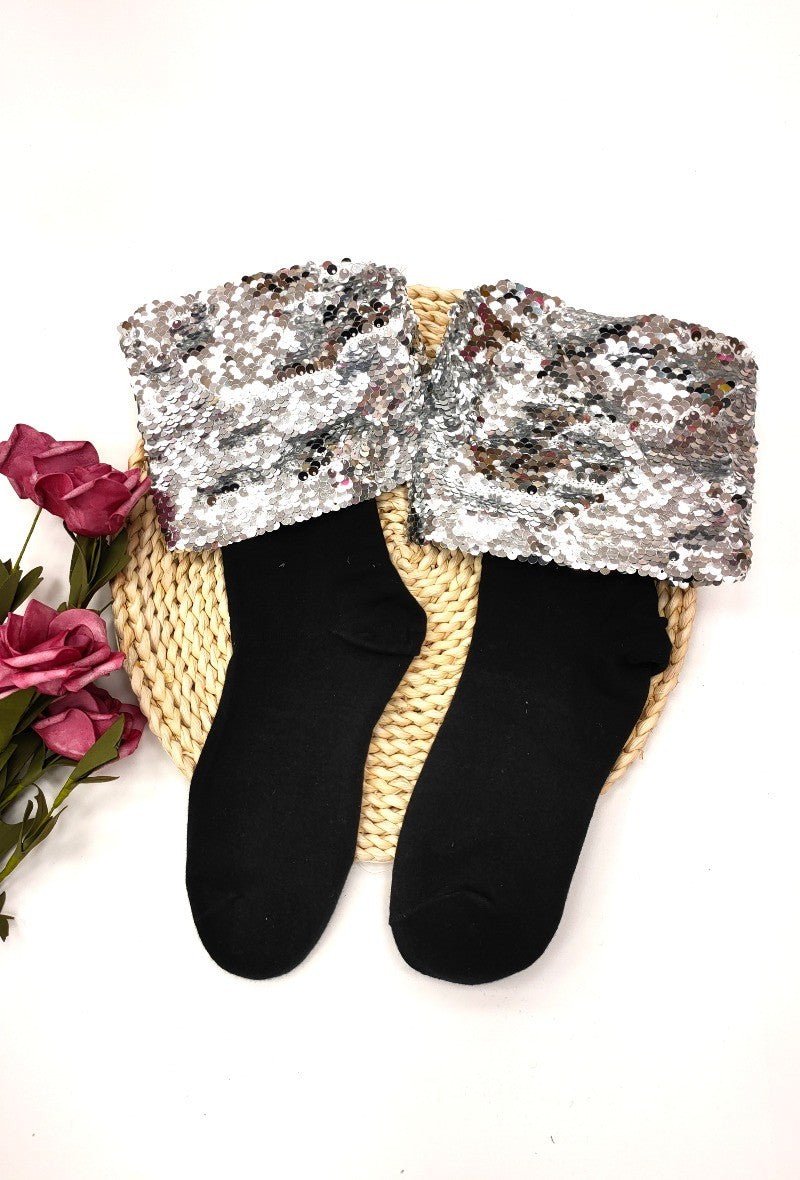 CHAUSSETTES AVEC SEQUINS - L'autre mode