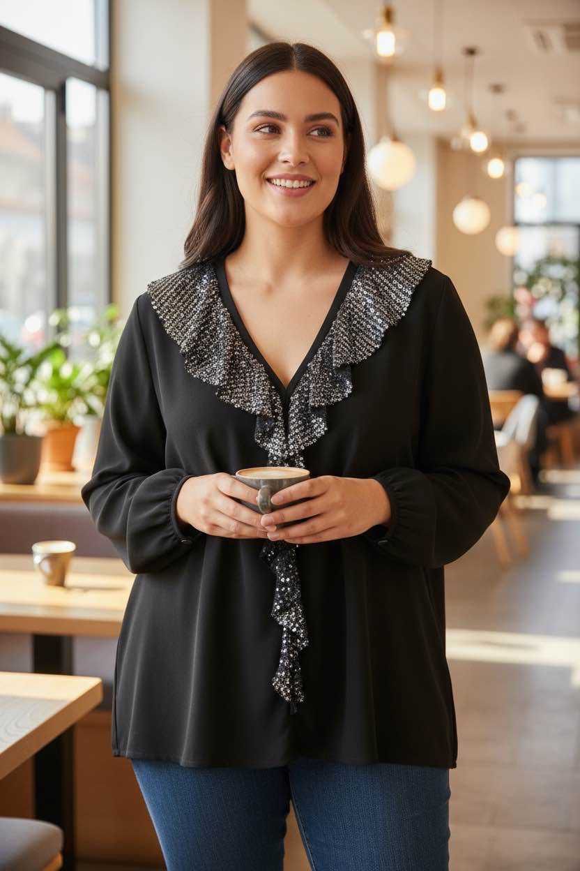 chemise paillettes - L'autre mode