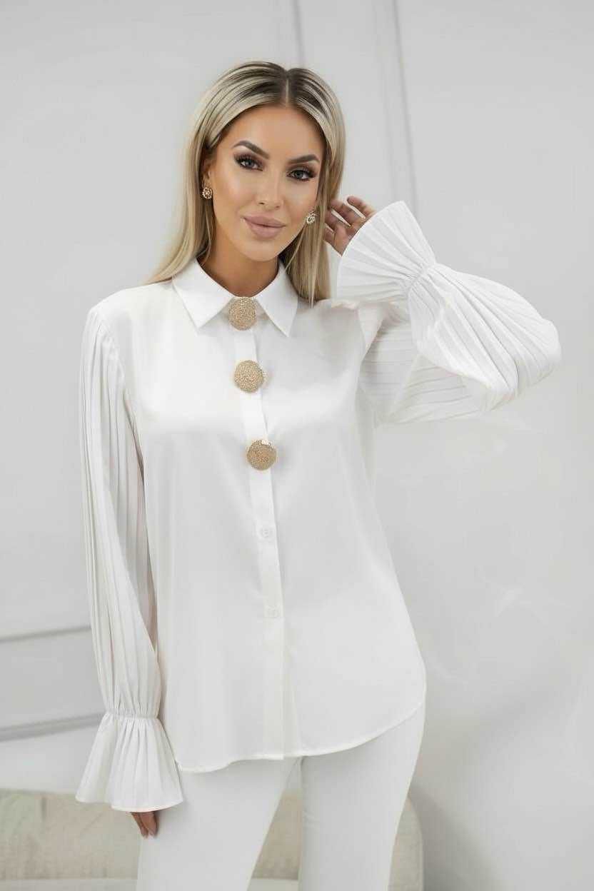 chemisier boutons d'or - L'autre mode