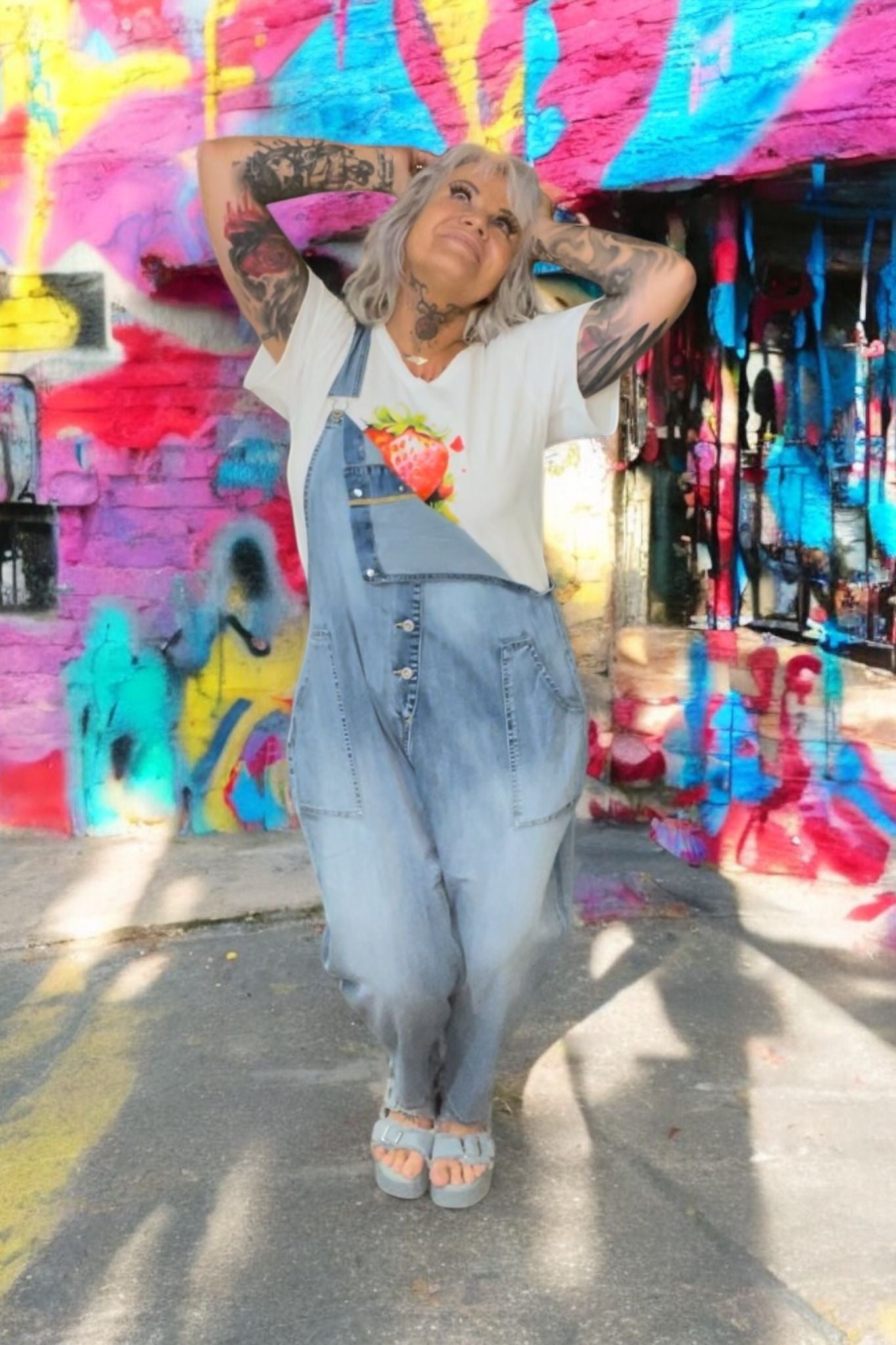 combi salopette(xl jeans reserve) - L'autre mode