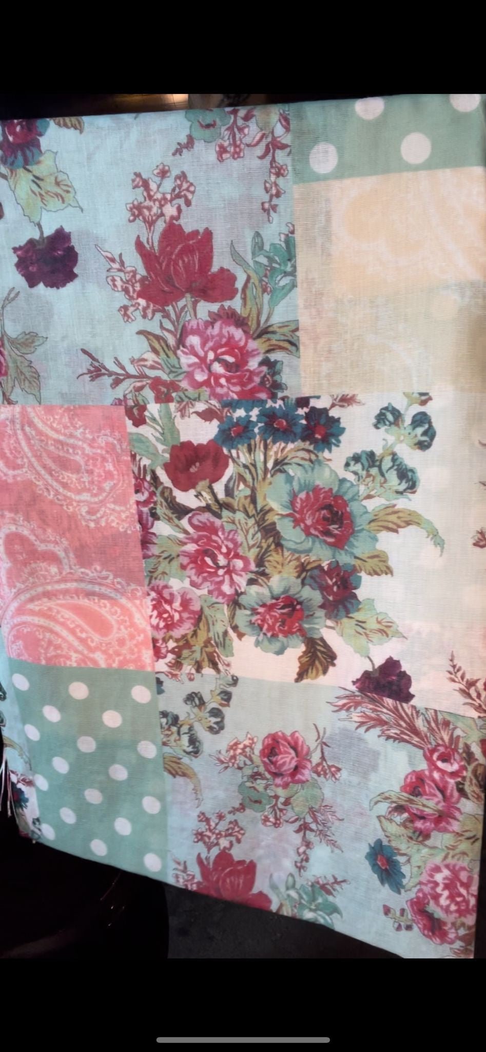 foulard pois et fleurs - L'autre mode
