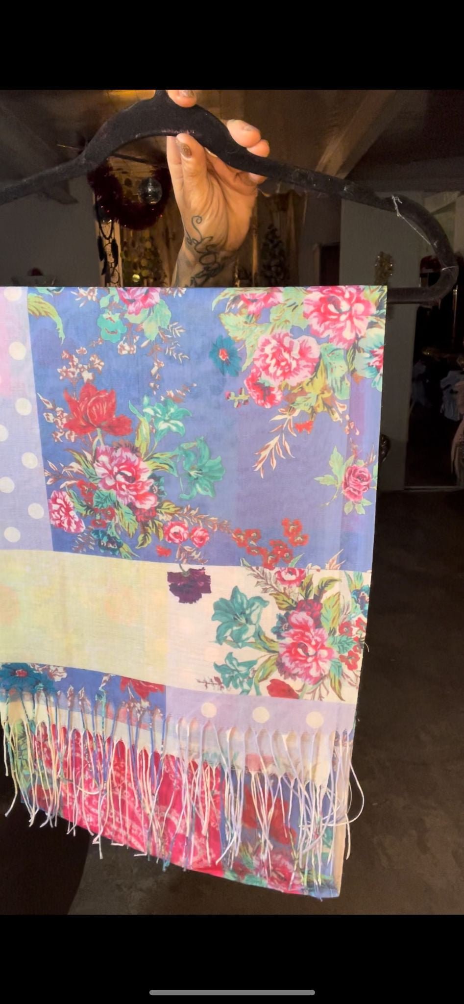 foulard pois et fleurs - L'autre mode