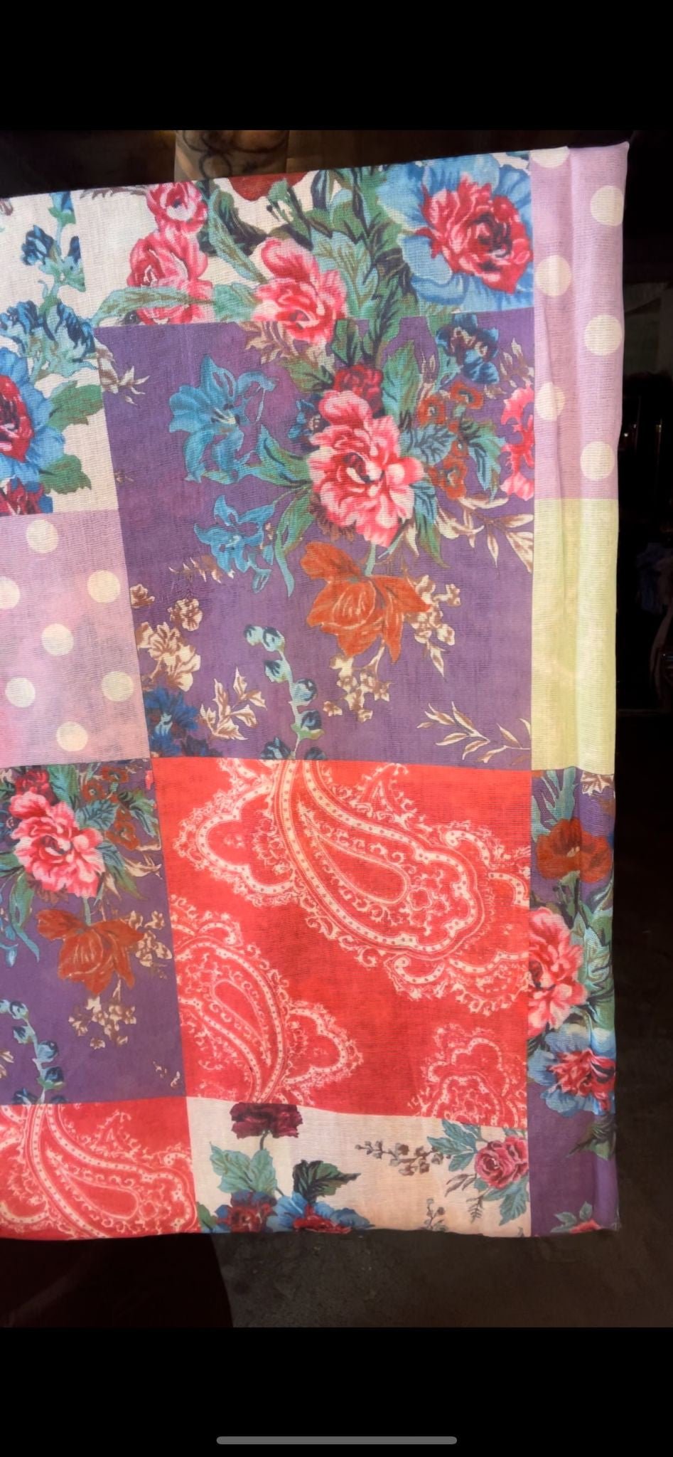foulard pois et fleurs - L'autre mode
