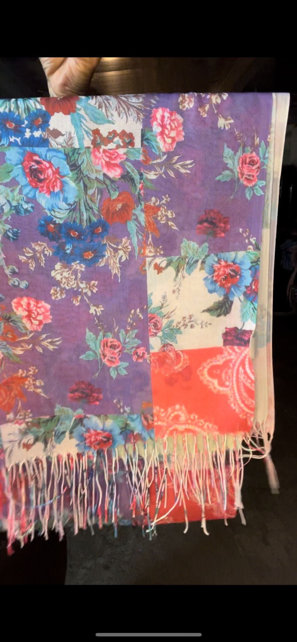 foulard pois et fleurs - L'autre mode