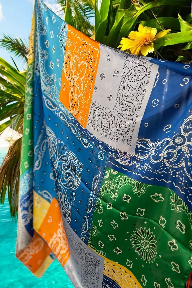 foulard soyeux bandana - L'autre mode