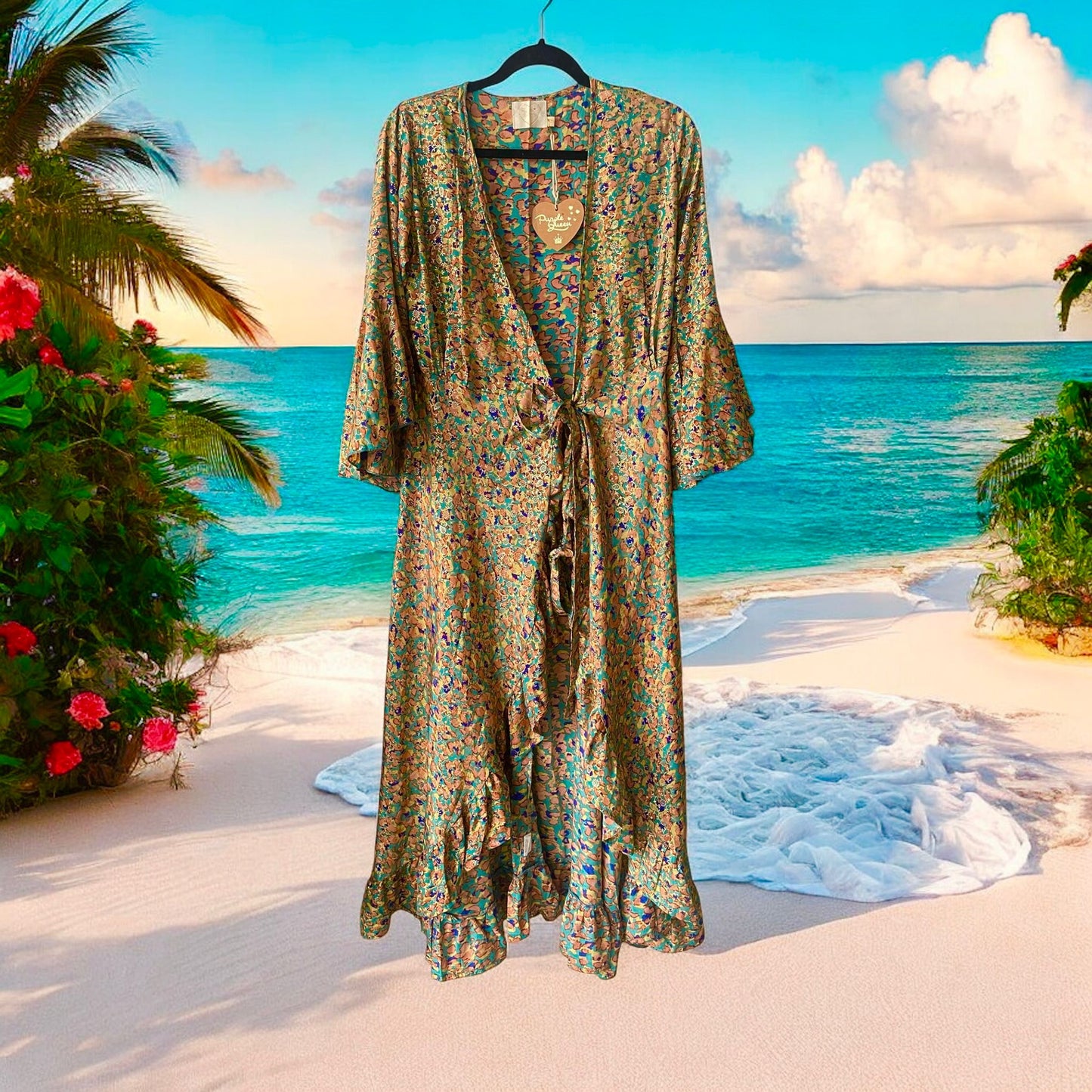 gilet kimono robe cache coeur india - L'autre mode