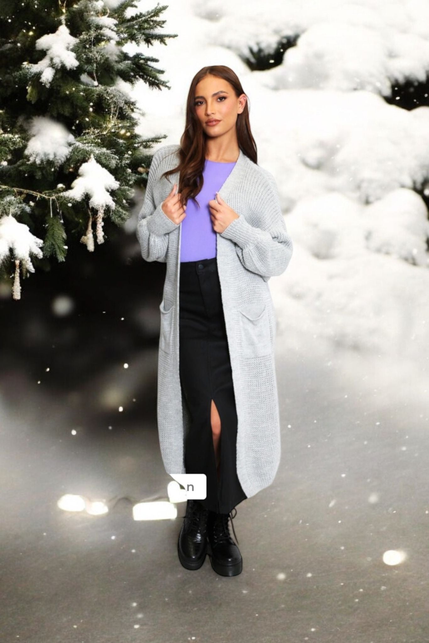 gilet long en maille) - L'autre mode
