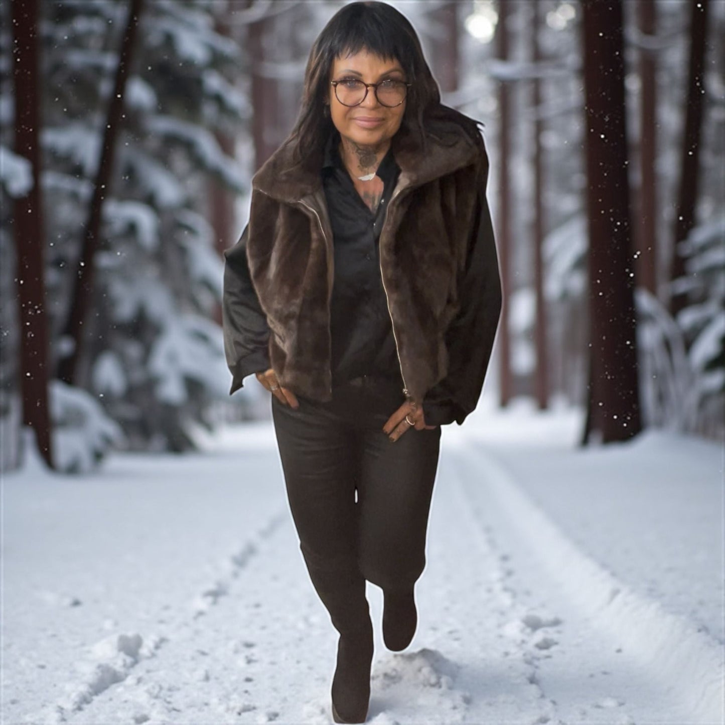 gilet veste sans manche fausse fourrure - L'autre mode