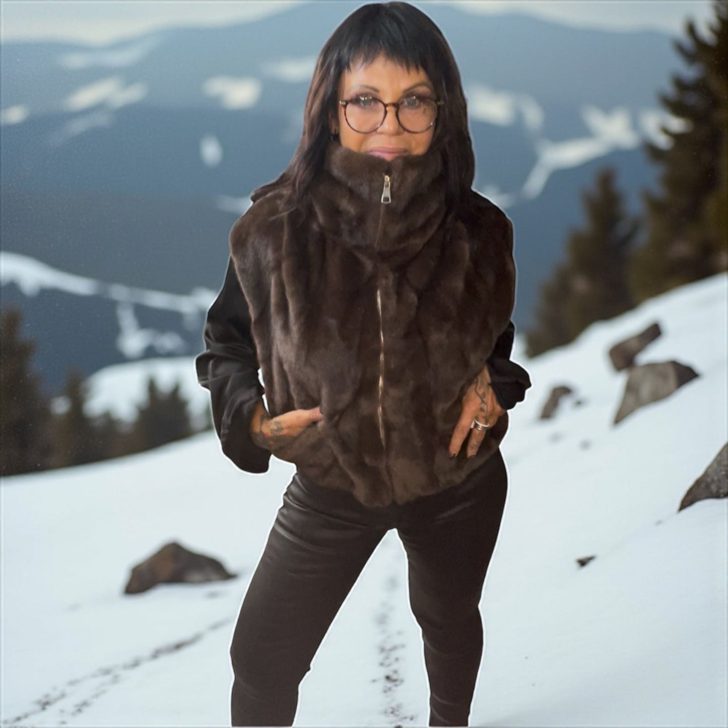 gilet veste sans manche fausse fourrure - L'autre mode