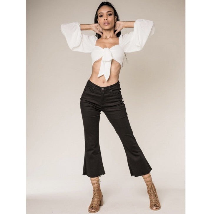 JEANS ÉVASÉ CROP - L'autre mode