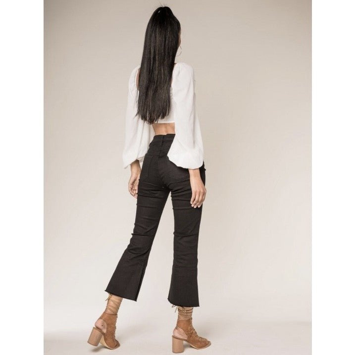 JEANS ÉVASÉ CROP - L'autre mode