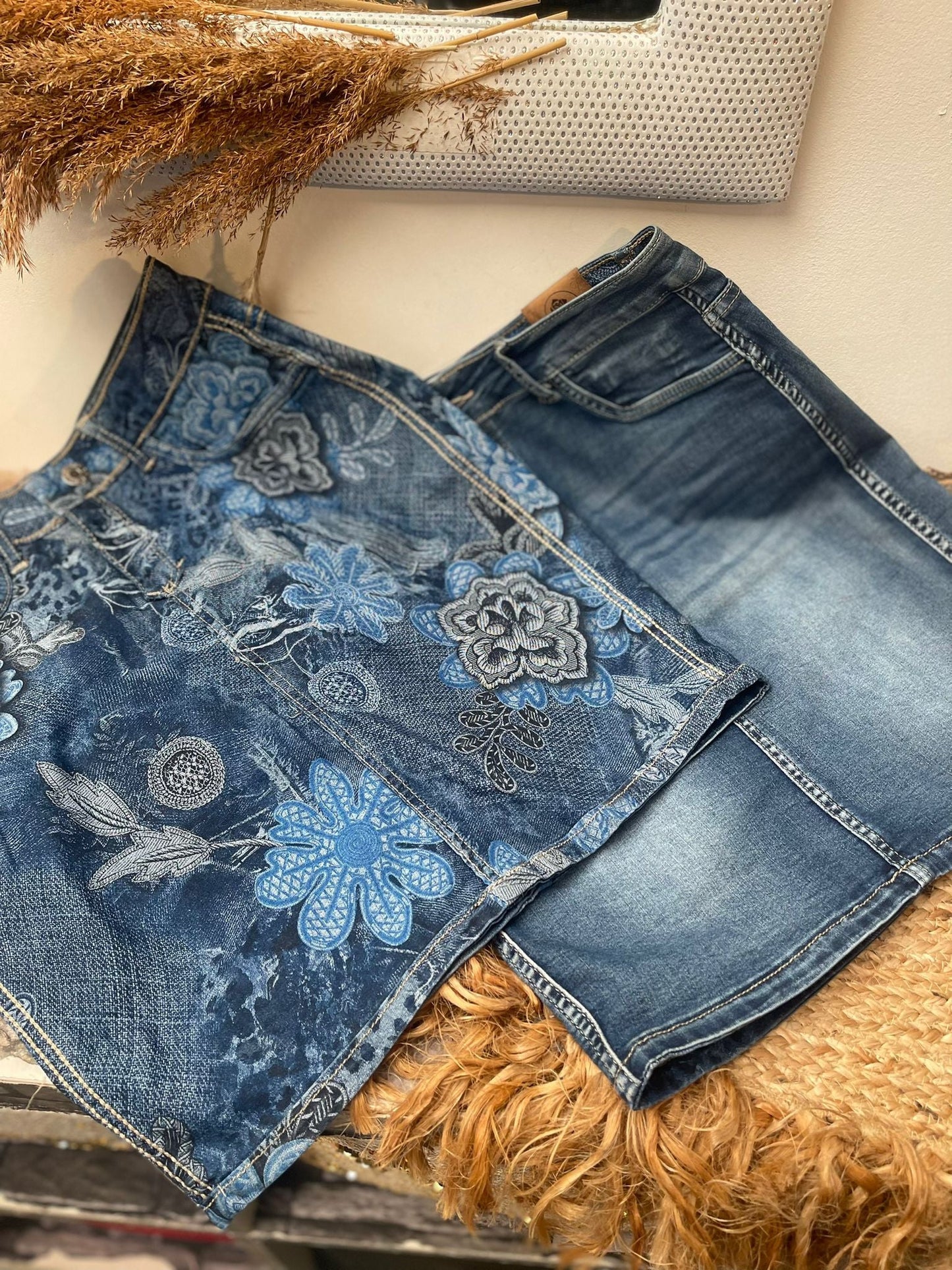 JUPE JEANS RÉVERSIBLE EXTENSIBLE - L'autre mode