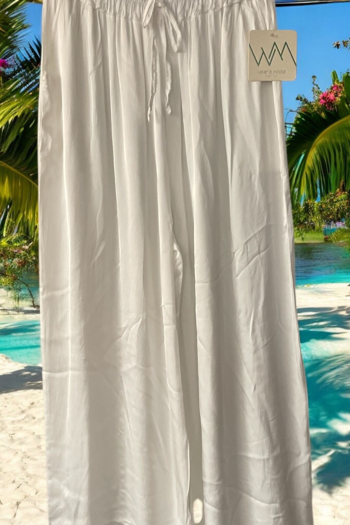 pantalon fluide satiné - L'autre mode