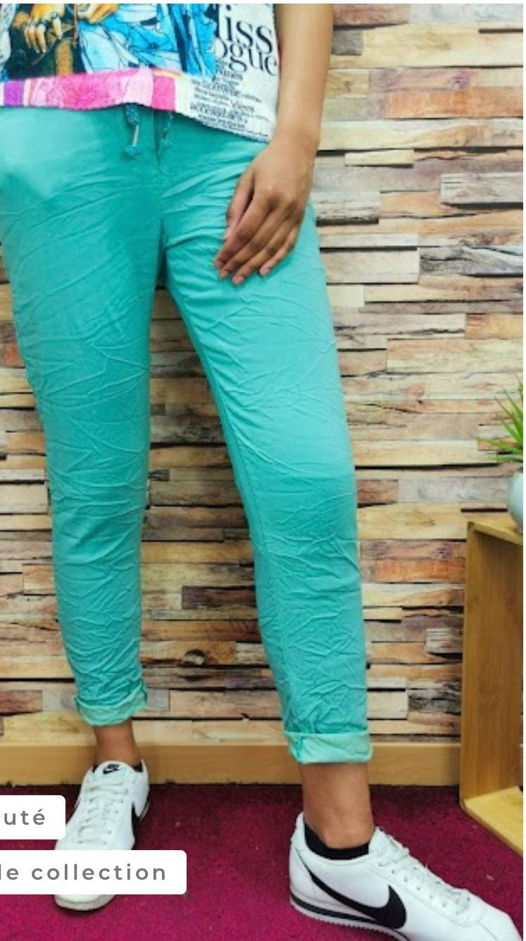 PANTALON JOG FROISSÉ - L'autre mode