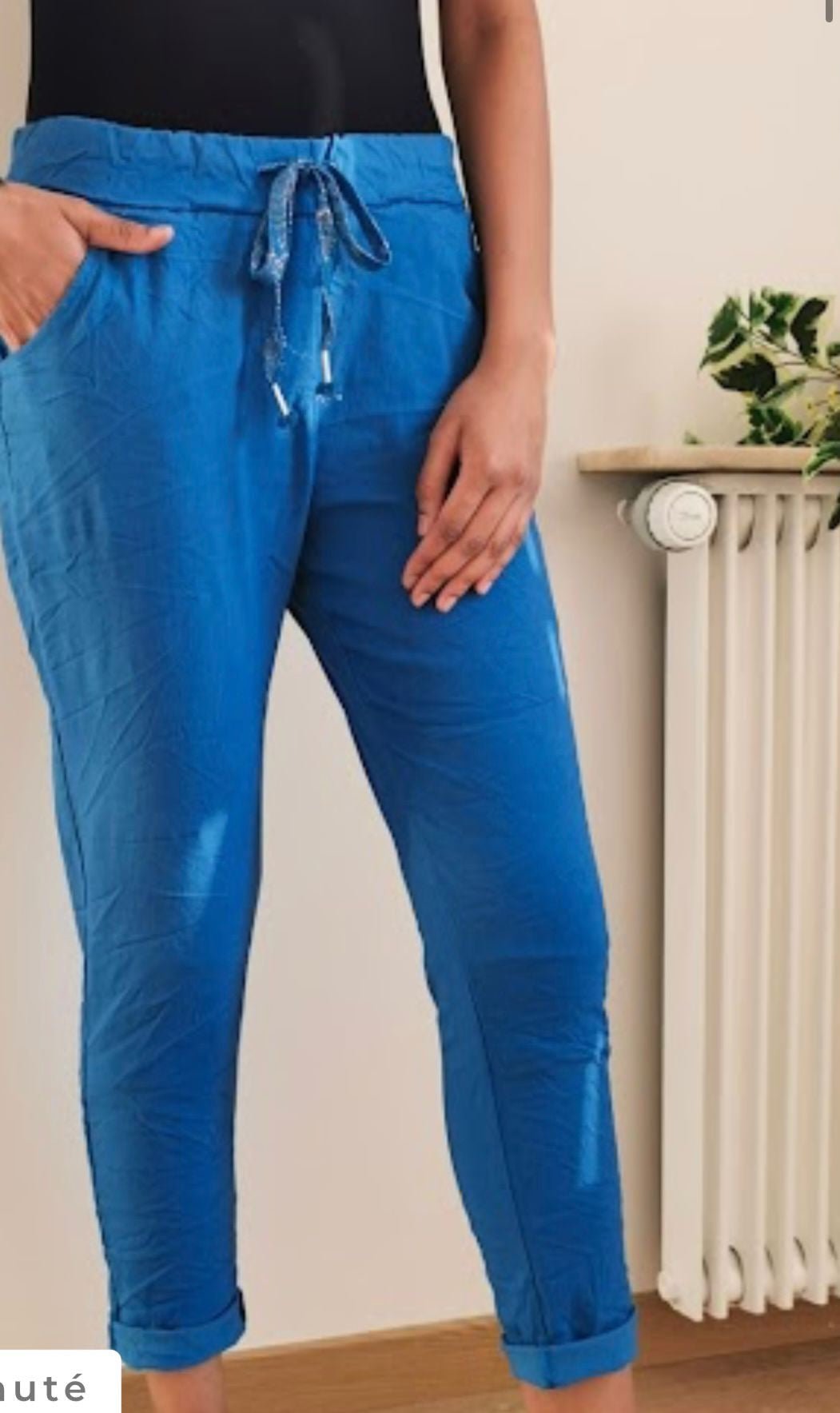 PANTALON JOG FROISSÉ - L'autre mode