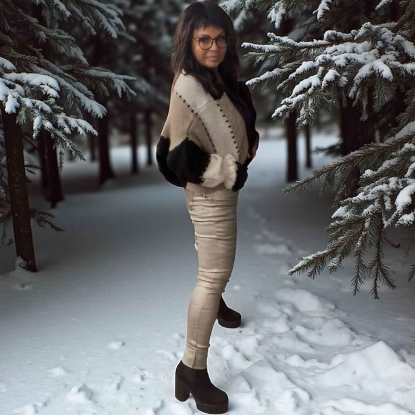 pantalon simili enduit ultra - L'autre mode