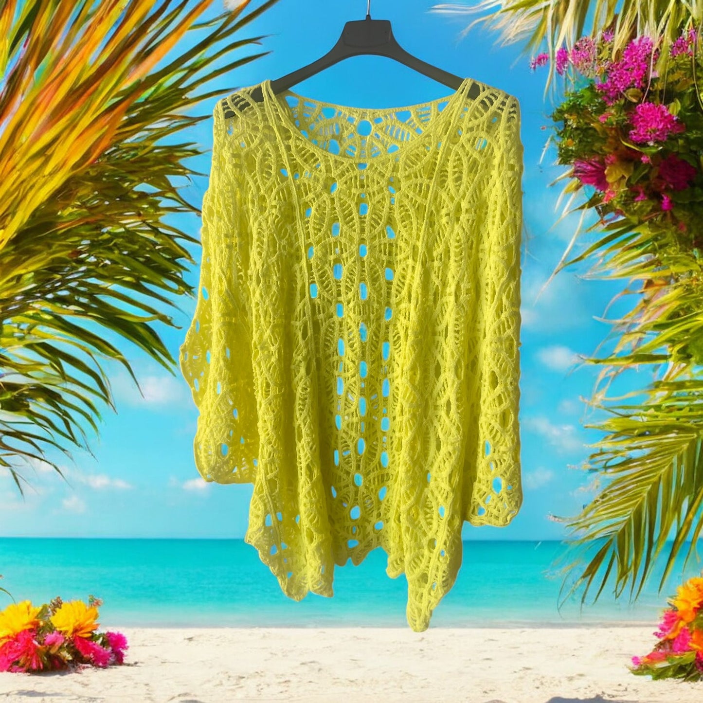pull dentelle fluo - L'autre mode