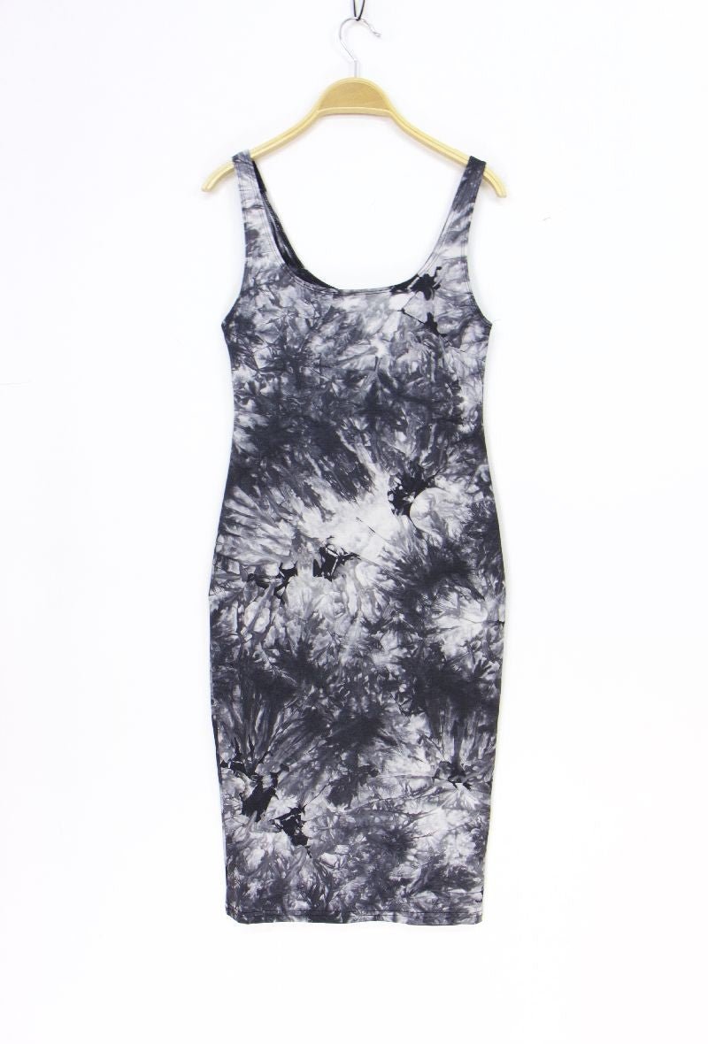 ROBE DÉBARDEUR IMPRIMÉ TIE AND DYE - L'autre mode