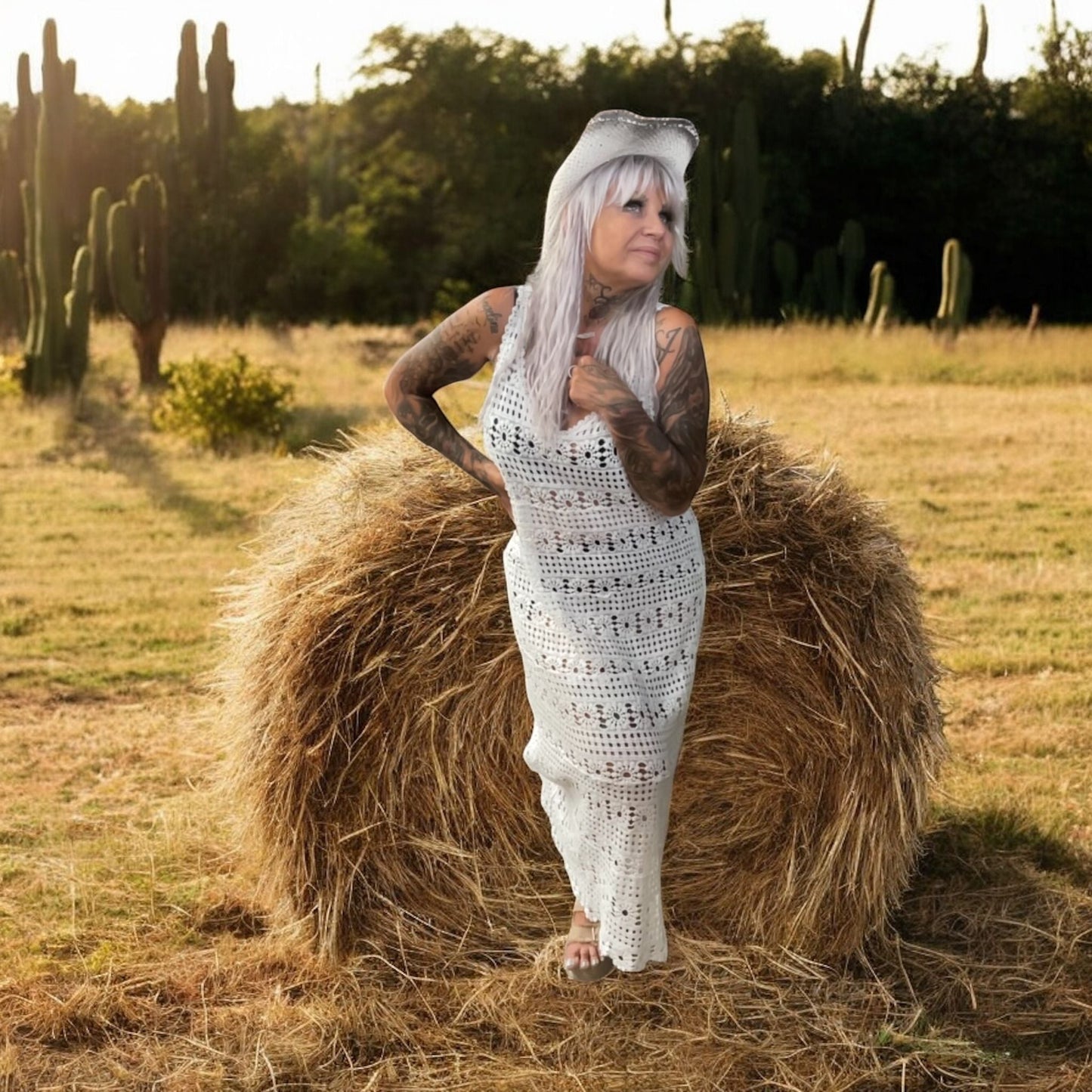 robe dentelle des champs - L'autre mode