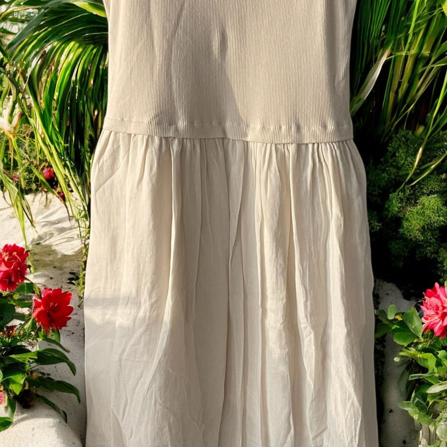 ROBE FLUIDE GAZ DE COTON - L'autre mode