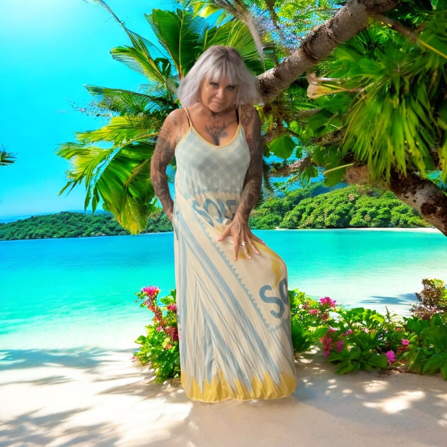 robe longue roma(double thèmes ) - L'autre mode