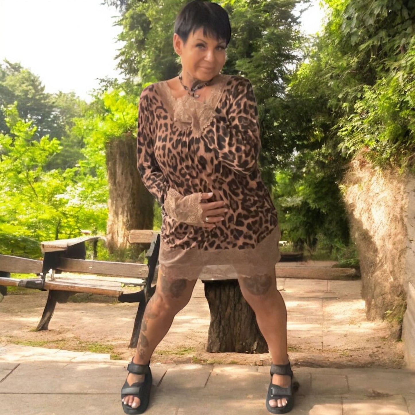 robe sous robe leo dentelle - L'autre mode
