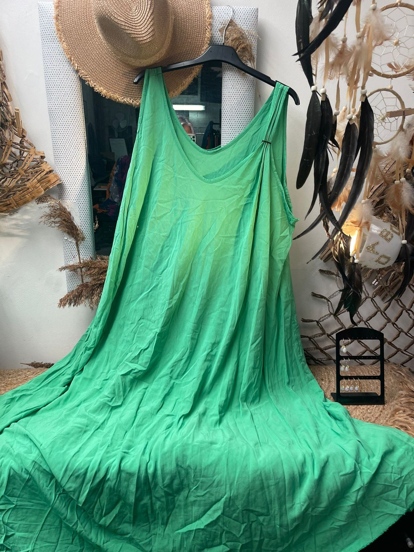 ROBE TOP VISCOSE UNIE - L'autre mode