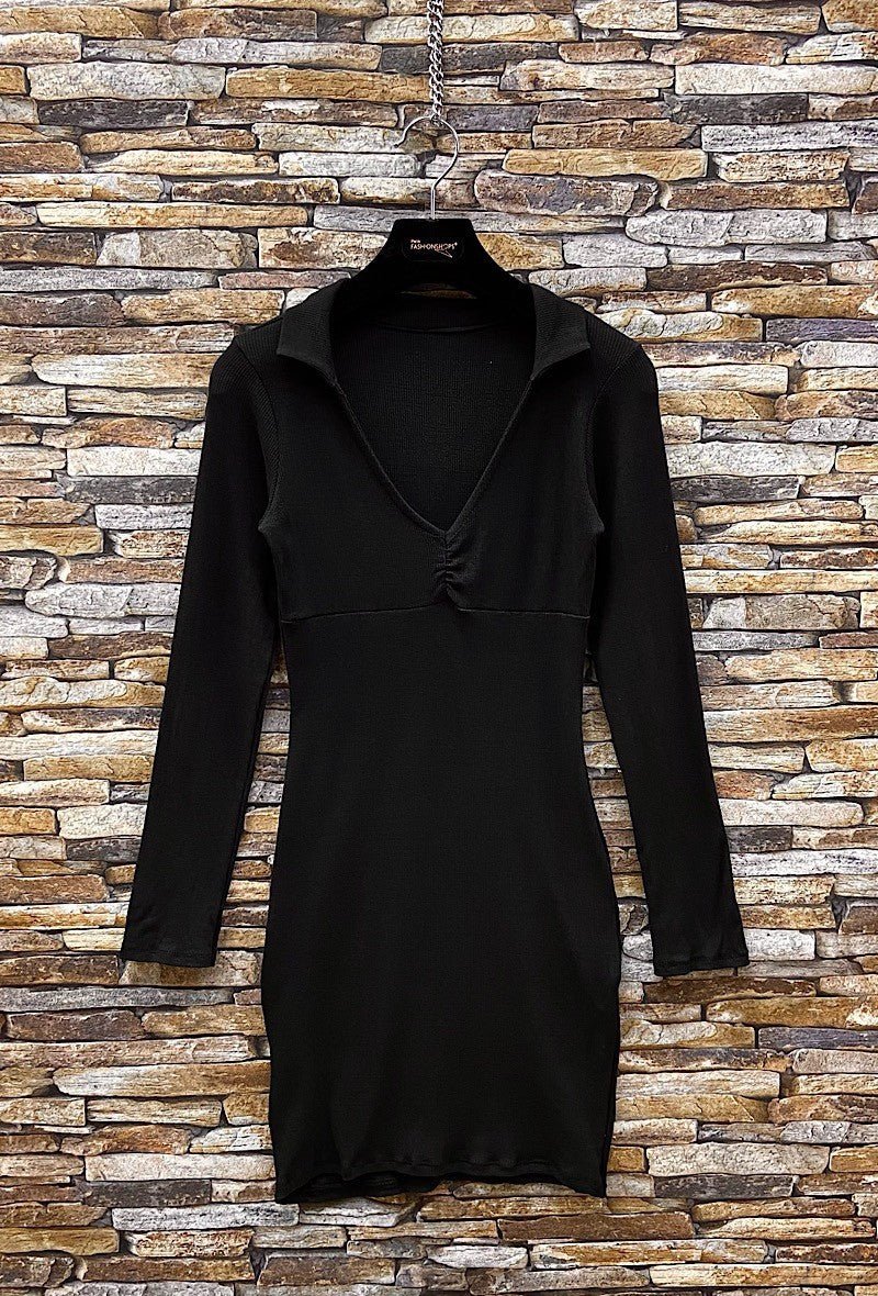 ROBE ZARA JERSEY CÔTELÉE, MANCHES LONGUES, CHIC ET ROMANTIQUE - L'autre mode
