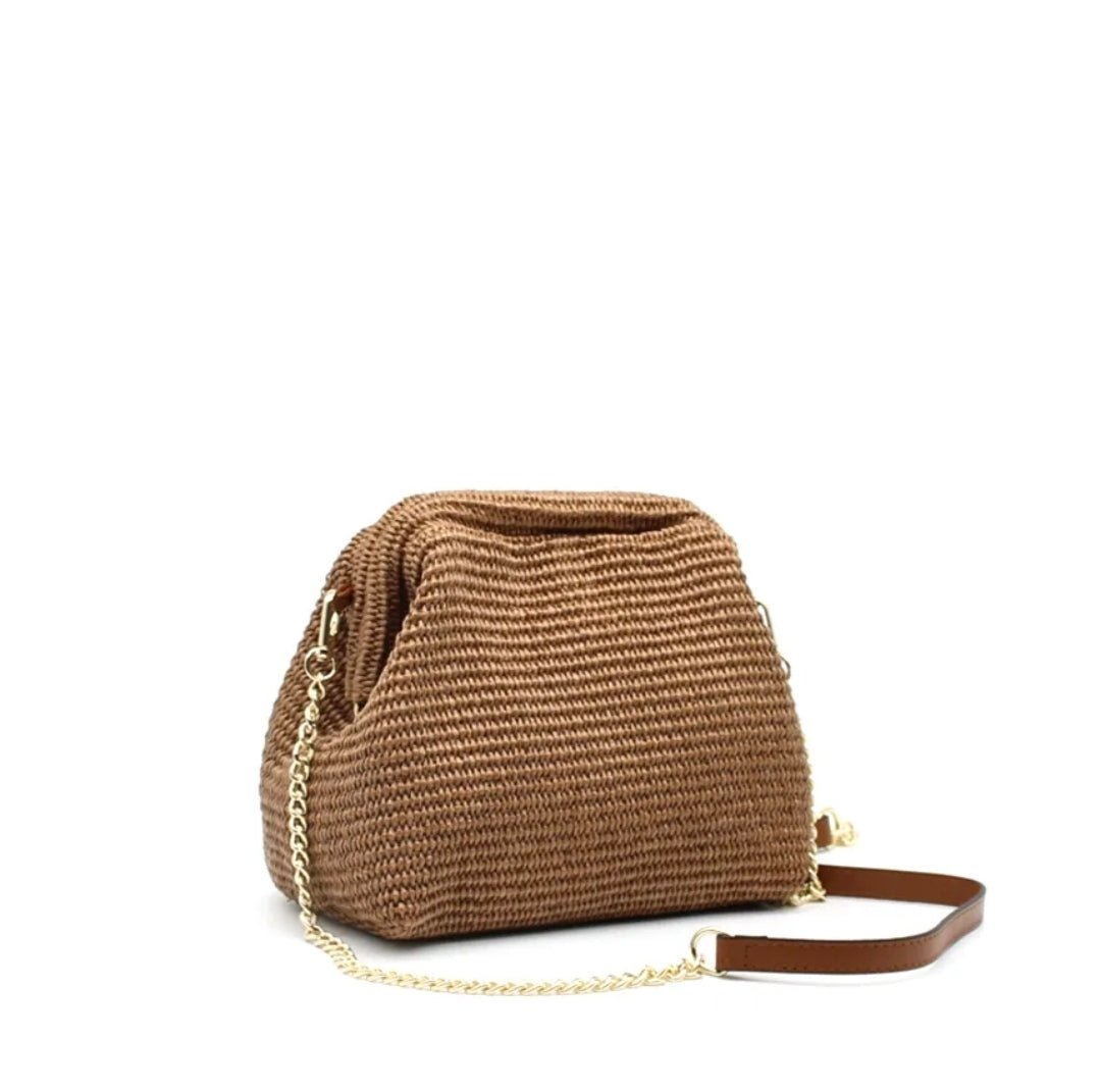 Sac en rafia avec bandoulière - L'autre mode