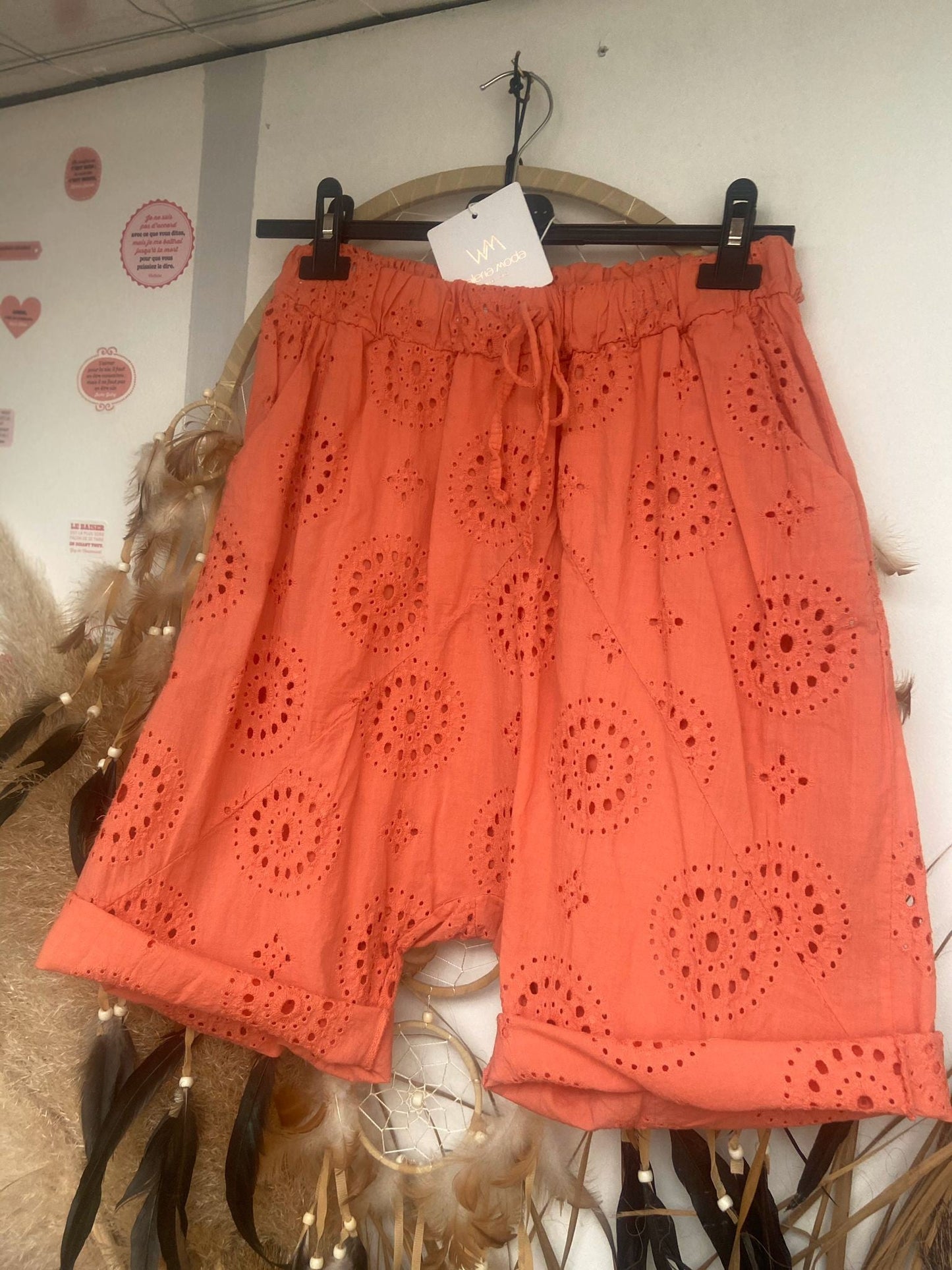 SHORT COTON BRODERIE - L'autre mode