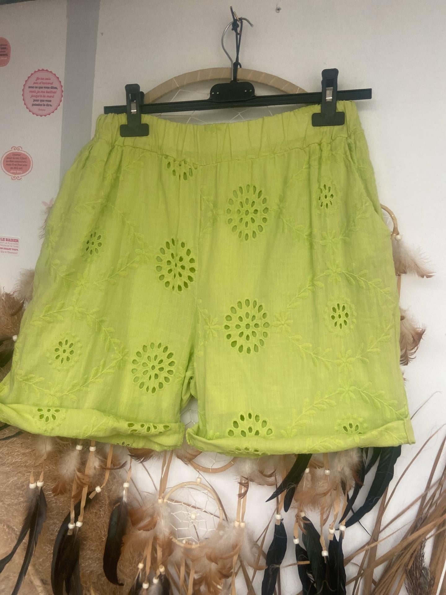 SHORT COTON BRODERIE - L'autre mode