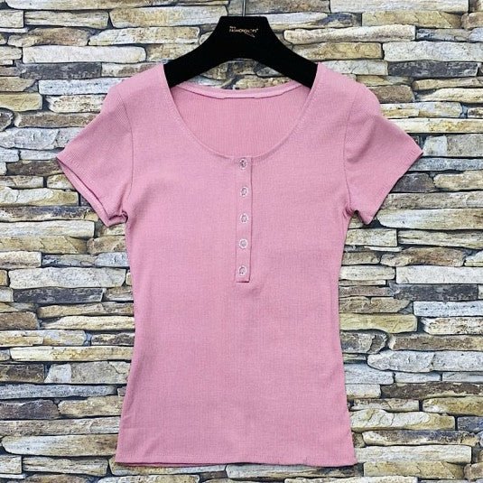 T - SHIRT CÔTELÉ - L'autre mode